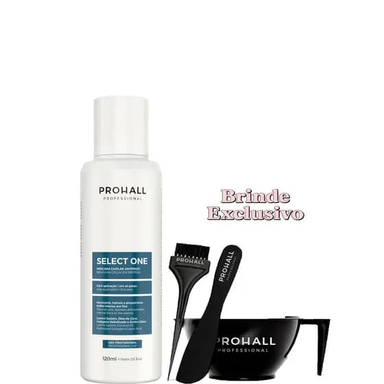 Escova Progressiva Ácido Lático Prohall Select One 120ml Profissional