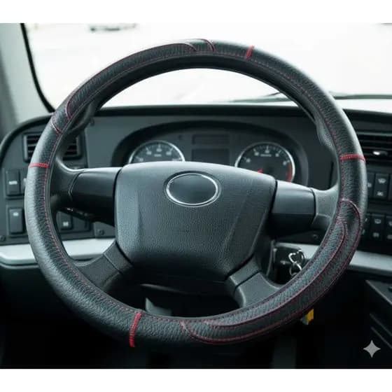 Capa de Volante Compatível com Kombi em Material Sintético Reforçado Premium Costurado Macio 45 cm