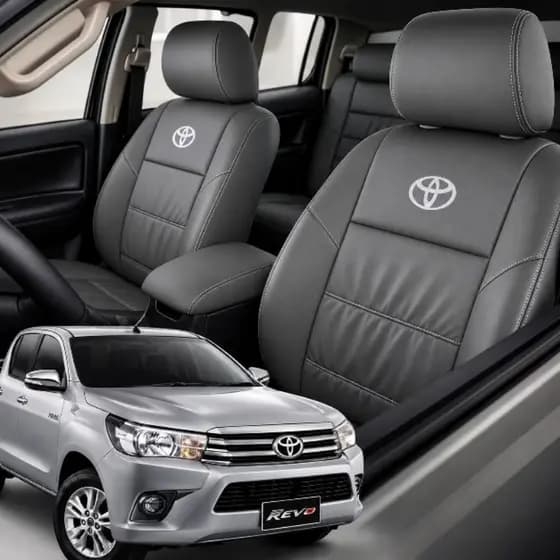 Capa Banco Automotivo Carro Couro Toyota Hilux 2006 - 2015 Jogo Completo Sob Medida Impermeável