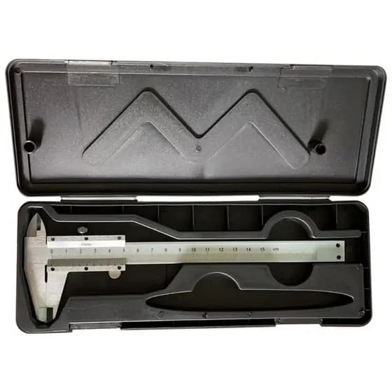 Paquimetro Analógico Manual Universal 150mm Aço Inox Com Estojo ProfissionaL