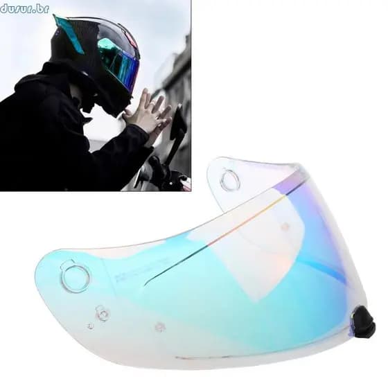 dusur9 Moto Capacete Facial Viseira Anti-UV À Prova Poeira Para I70 I10 Len Solar