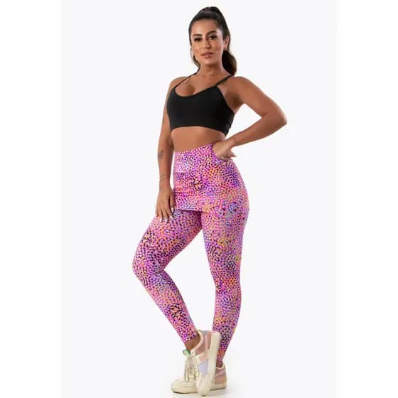 Calça Legging Saia Suplex Estampada Fitness Academia Tapa Bumbum