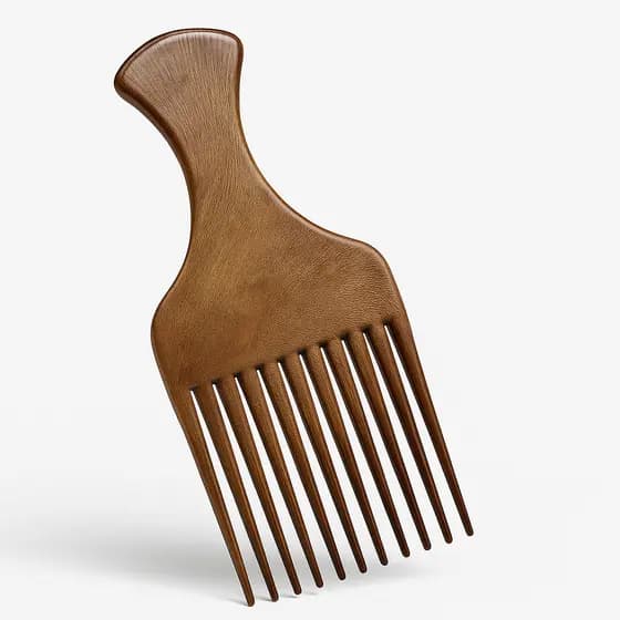 Pente Garfo - Black Power - Para Cabelo Afro E Cacheado