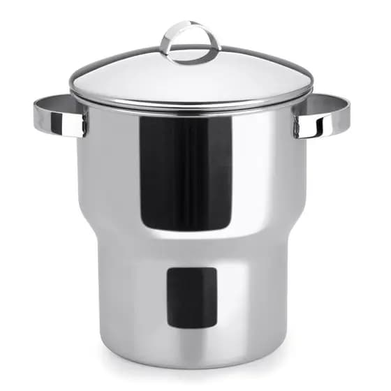 Panela Cuscuzeira De Indução Aço Inox 3 L Aparelho Cuscuz Fogão Elétrico Indução Convencional Fervedor Forma Inox