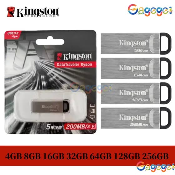 Pendrive 3.2 Kingston DateTraveler 256GB 4GB 8GB 16GB 32GB 64GB 128GB-Unidade Flash USB