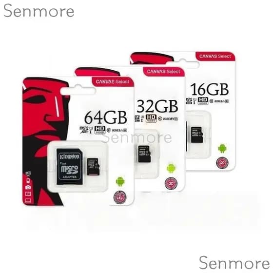 Cartão De Memória Kingston 8GB 16GB 32GB 64GB 128GB 256GB Classe 10 Micro Sd Tf