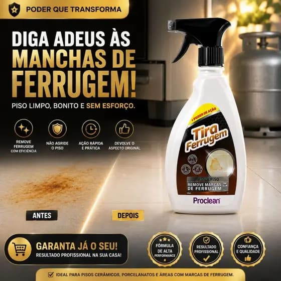 Remove Tira Ferrugem de Piso e Tecido Proclean 500ml