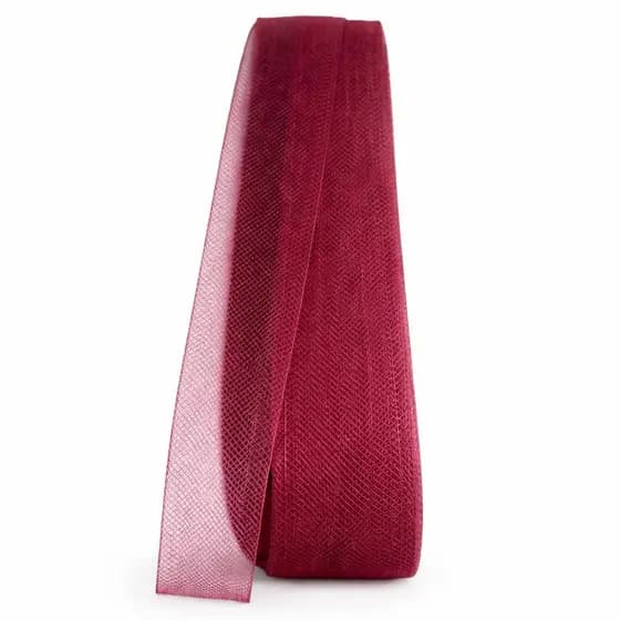 Fita Crinol 4cm x 45m – Vários Cores | Fita Estruturada para Laços, Arranjos e Artesanato