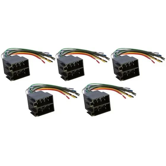 Kit 05 Conector Chicote 16 Vias Macho Universal Automotivo