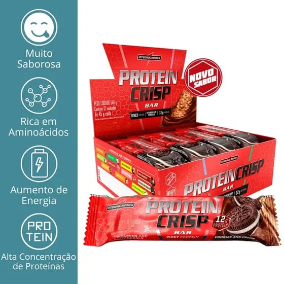 Barra De Proteína Crisp Bar 12 Unidades - Integralmédica