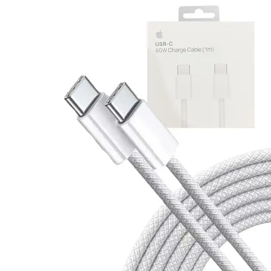 Cabo de dados TIPO-C / TIPO-C 60W Nylon Trançado Linha Premium 1 Metro Rohs A2795-P
