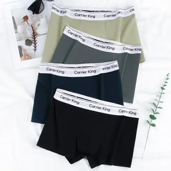 Cuecas boxer masculinas 100% algodão, tamanho grande, cintura média, shorts boxer juvenis.