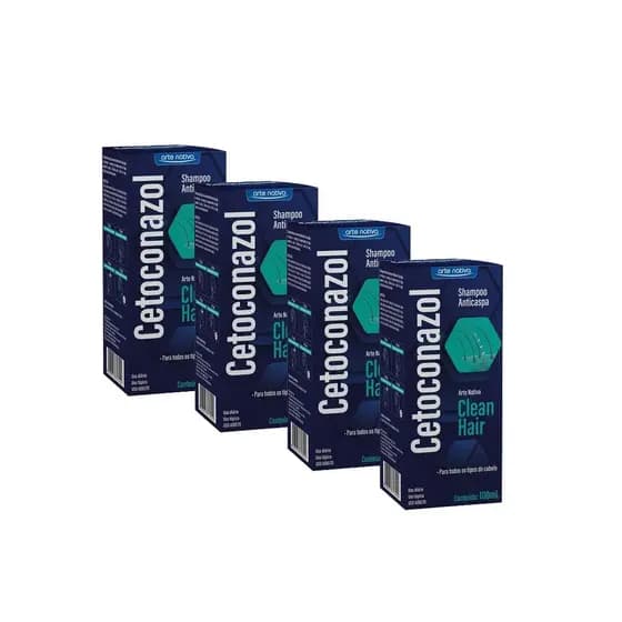 Kit 4 Shampoo Anticaspa Clean Hair 100ml