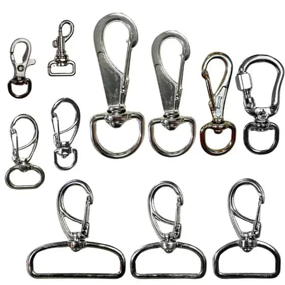 Monte seu Kit de Mosquetão - Escolha e Personalize Como Preferir! Ideal para mochilas, bolsas, chaveiros, artesanatos