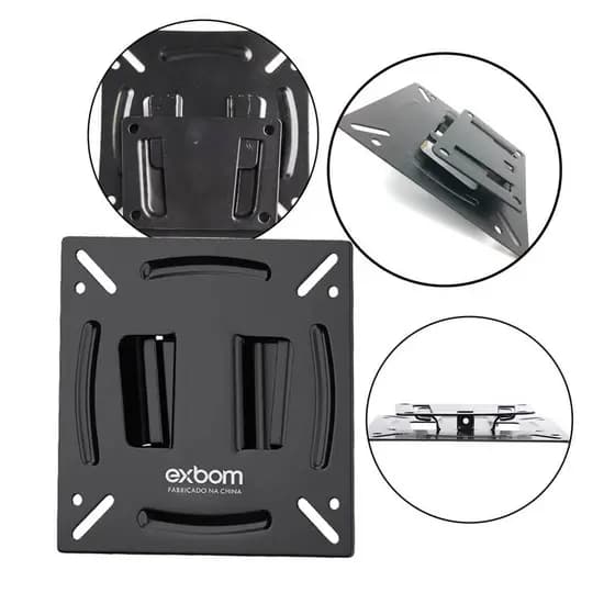 Suporte Fixo Para Tv Monitor Universal Vesa 75 X 100 Mm 28pol.