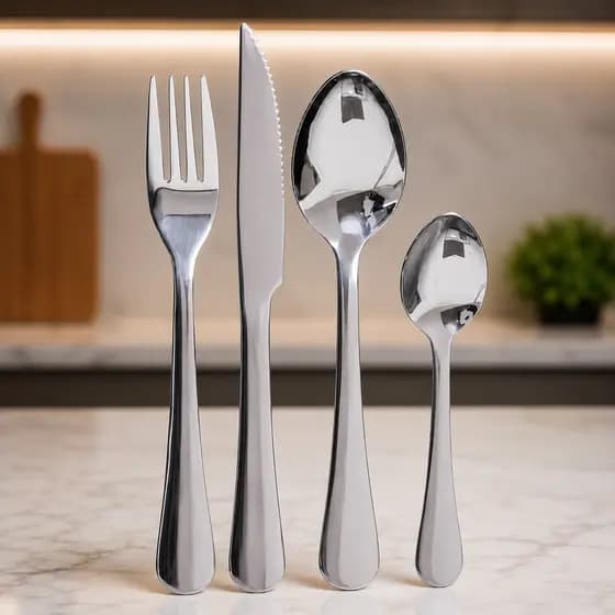 Conjunto Jogo de Talheres em Aço Inox 16 Peças