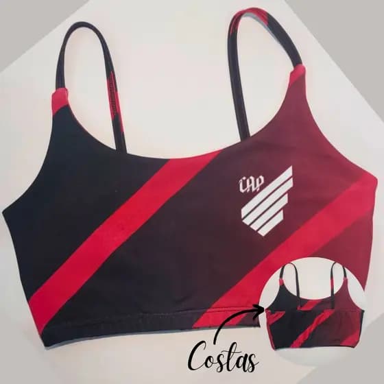 Top Cropped Fitness Strappy Sunga Personalizado modelos diversos ATL PARANAENSE