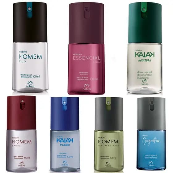 Kit C/7 Desodorante Colônia Masculina Natura 100ml