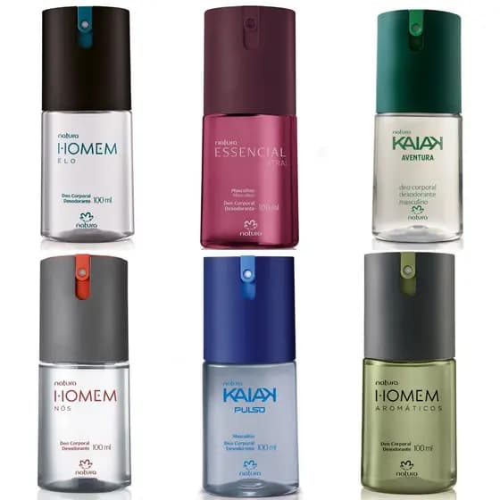 Kit C/6 Desodorante Colônia Masculina Natura 100ml