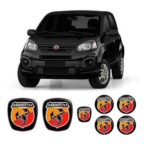 Adesivos Emblemas Abarth Novo Uno