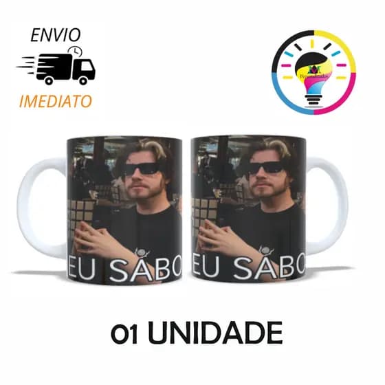 Caneca Personalizada Eu Sabo CellBit Youtuber - Meme