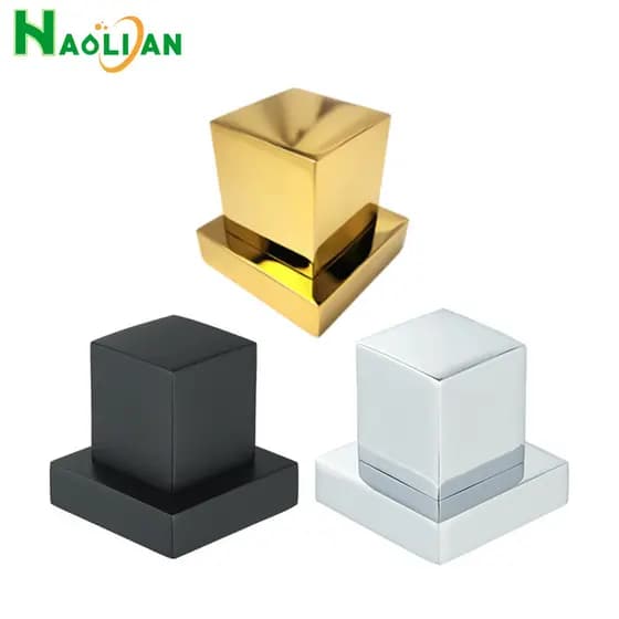 Acabamento Quadrado Para Registro De Pressão/Gaveta De Chuveiro 1/2 E 3/4 Padrão De Plástico Preto Deca
