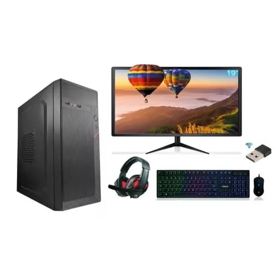Pc Computador Gamer I7 - 16gb Ssd 480gb Placa Video 4gb W10 500w Monitor 19" + Wifi