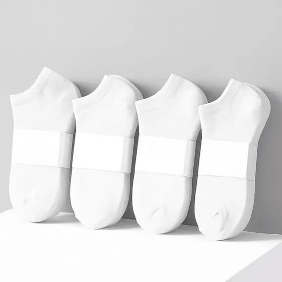 Kit Meias Soquete Feminina – Brancas | 3, 6 ou 12 Pares | Conforto, Estilo e Leveza no Dia a Dia
