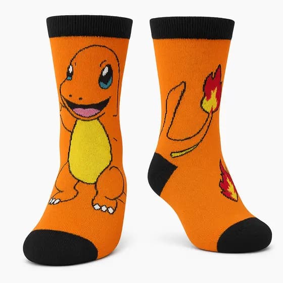 Meia Divertida de Personagem Cano Alto Unissex Estampas Exclusivas Algodão Confortável Envio Imediato Geek/ Nerd/ Gamer