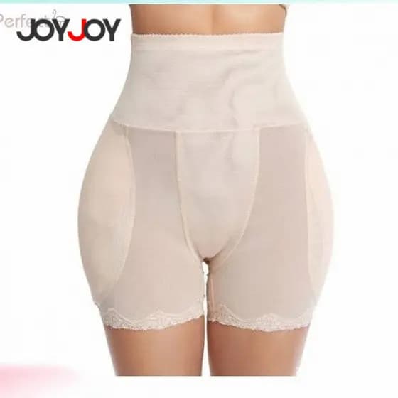 Calcinha De Renda Com Enchimento Para Hip E Tbelly Modelagem;Modeladora Cintura Alta Aumenta Bumbum e Quadril Com Bojo
