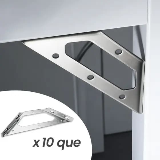 10 PCS Universal Furniture Corner Connector Fasten Triangle Support Frame Suporte De Canto De Aço Inoxidável Para Móveis