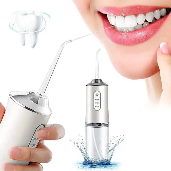Irrigador Oral Jato D'água Limpeza Profunda Higiene Bucal e Dental Recarregável