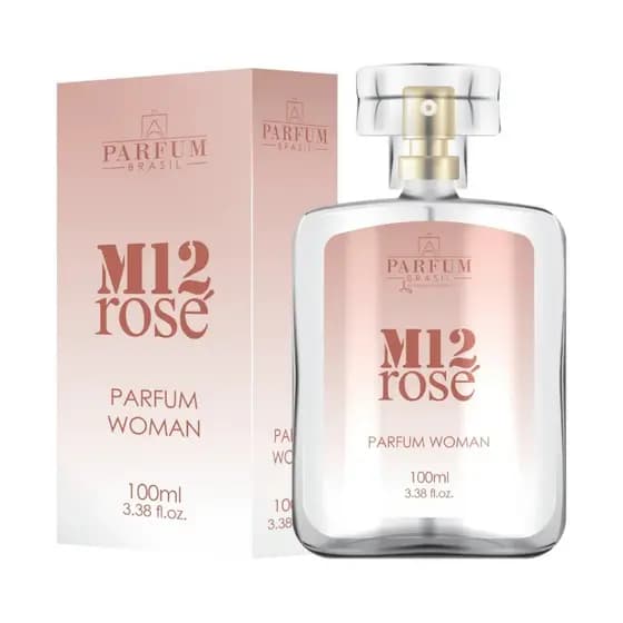 ´Perfume Original M12 ROSE Parfum Brasil Perfume Feminino 100ml e 15ml - EDP