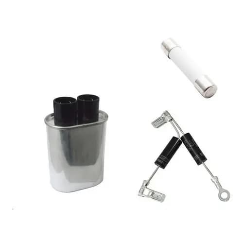 Kit Reparo Forno Microondas Capacitor, Diodo Duplo E Fusível