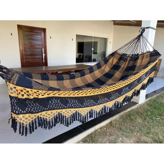 Rede De Dormir Descanso Bucho De Boi Luxo gigante 4,5m - Envio Imediato - Luxo Para Casa