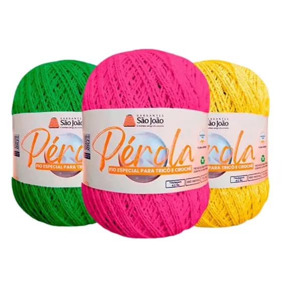 Linha/Fio Pérola São João FIO 2 (Mesma Espessura Anne) Várias Cores