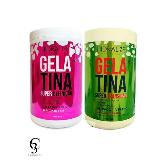 Gelatina Definição Explosão de Cachos Reconstrução e Alinhamento Hidralize 1kg