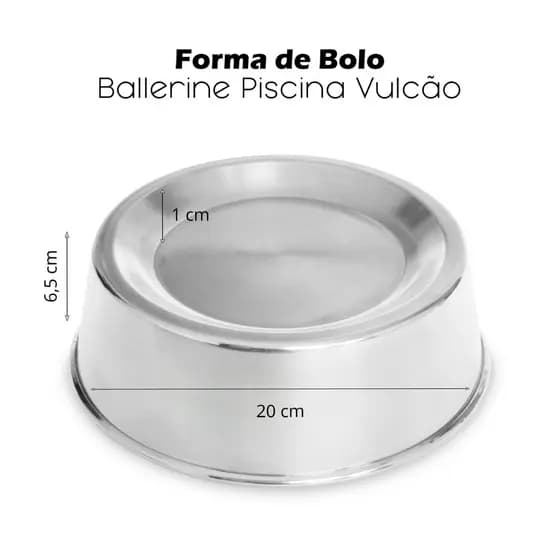 KIT 2 FORMA VULCÃO ASSADEIRA BALLERINE