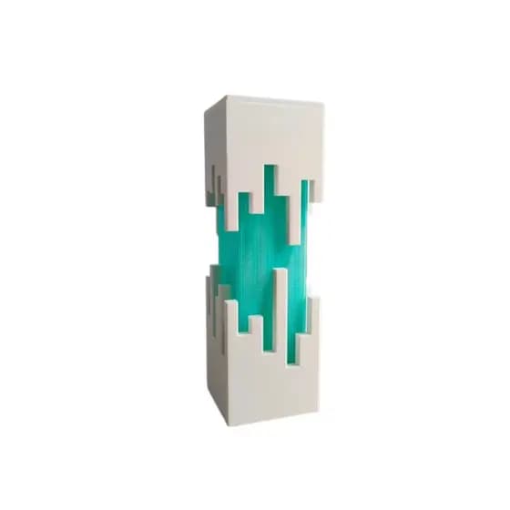 Luminária Impressa em 3D, USB – Lâmpada de Mesa Decorativa e Moderna