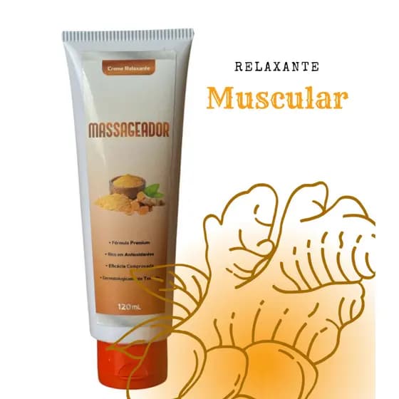 Creme Relaxante Massageador Dores Musculares 120ml Original