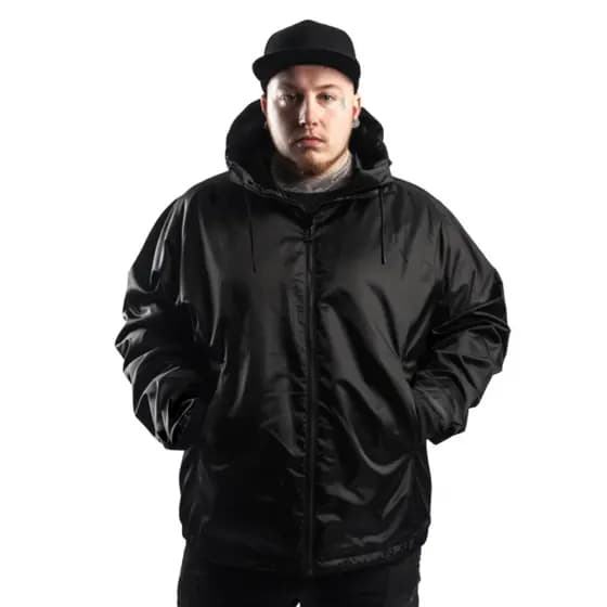 Jaqueta Corta Vento P M G GG G1 G2 G3 G4 Plus Size Liso Sem Estampa Preta Masculino