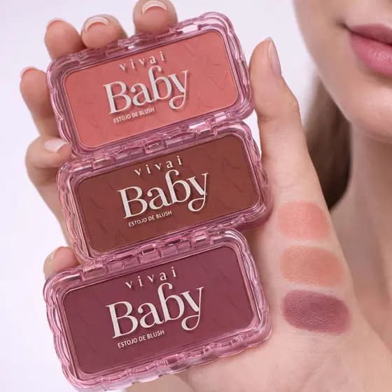 Estojo Blush Baby Vivai Beleza Natural