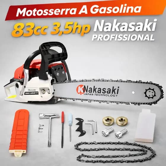 MOTOSSERRA A GASOLINA PROFISSIONAL 83CC 3.5HP SABRE 20 POLEGADAS 55CM