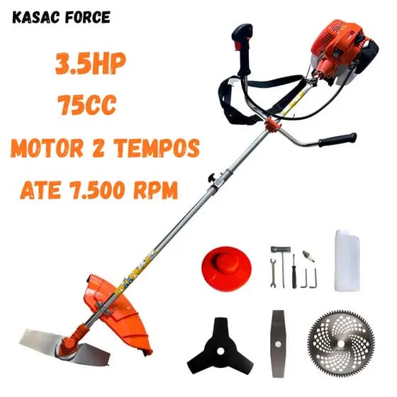 Roçadeira 75cc 2t 3.5hp Importada Profissional + Alta Performace e Qualidade