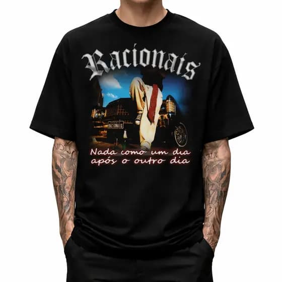 Camiseta Racionais Dia Apos Camisa Basica Algodao Estiloso Malha Premium Estiloso