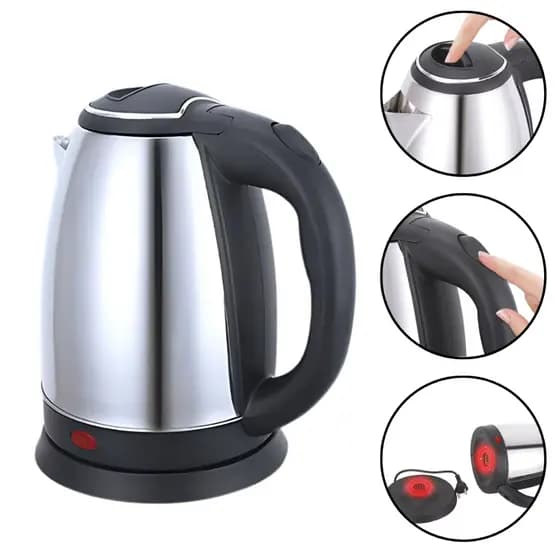 Chaleira Elétrica 1,8 Litros Jarra Garrafa Bule Inox 110V ou 220V Desligamento Automático Chá Café