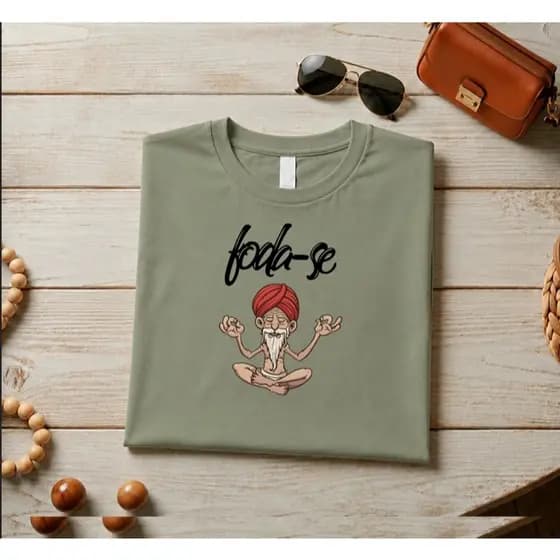 Camiseta T-Shirt Relaxa e Foda-se – Conforto e Personalidade