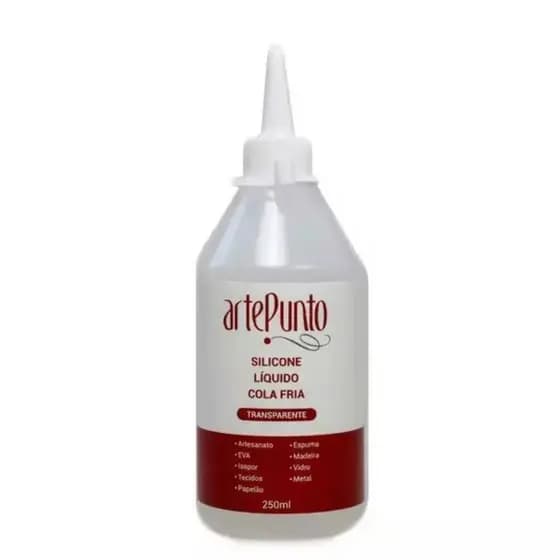 Cola de Silicone Líquida Multiuso, Artesanato 250 ml