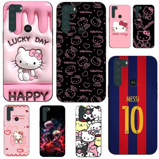 Capa De Telefone Personalizada Motorola Moto One Fusion Plus @ 10036 Gato Fofo De Desenho Animado