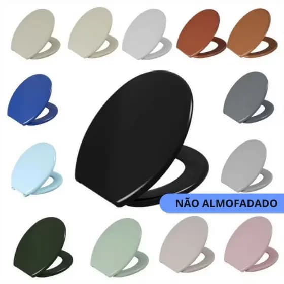 Assento Astra Oval Universal - Não Almofadado -Tampa para Vaso Sanitário